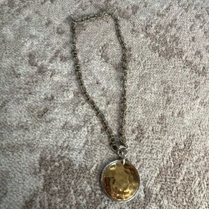 Gold and Silver Pendant Necklace from Grace and heart.